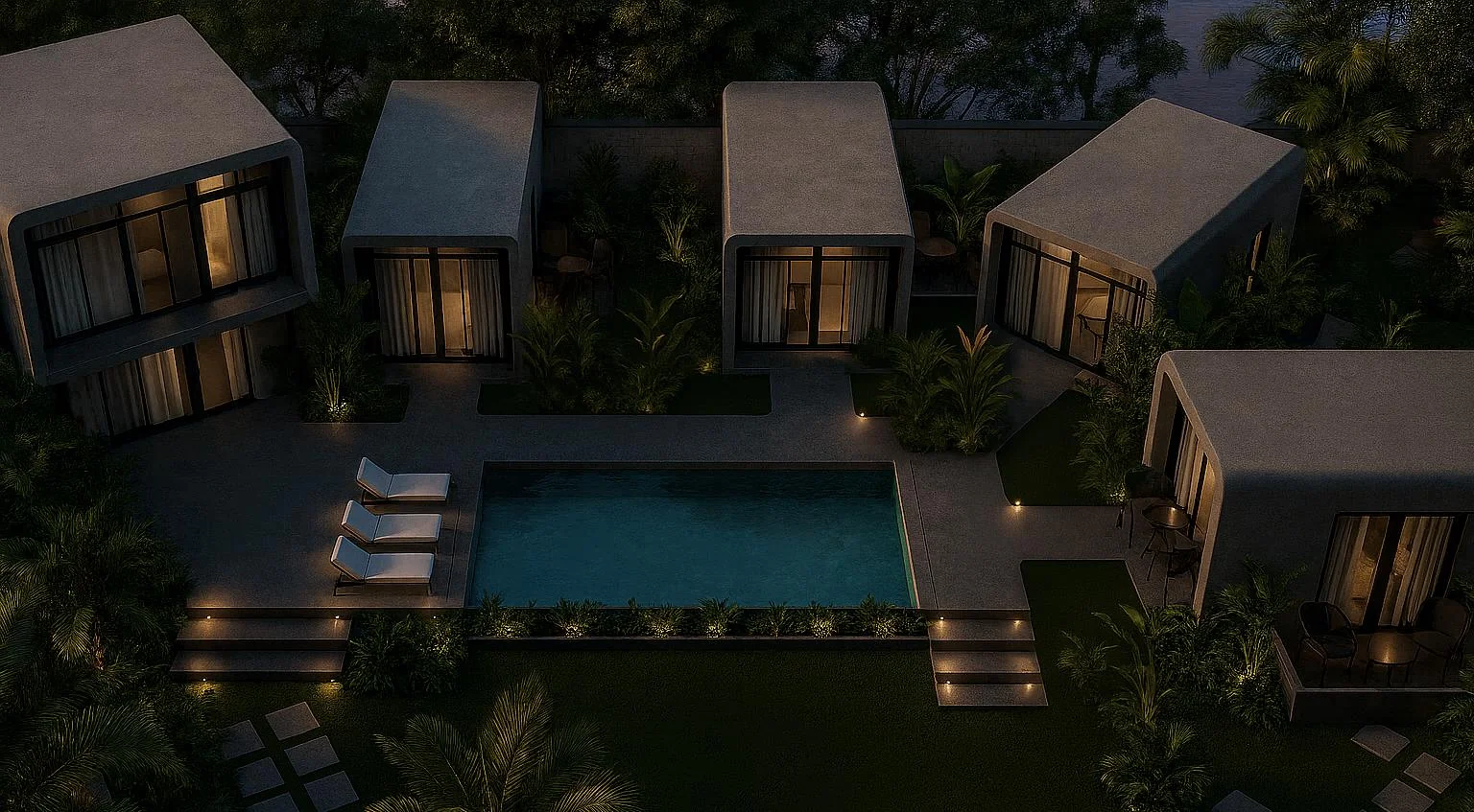 Aerial view of Achala Resort